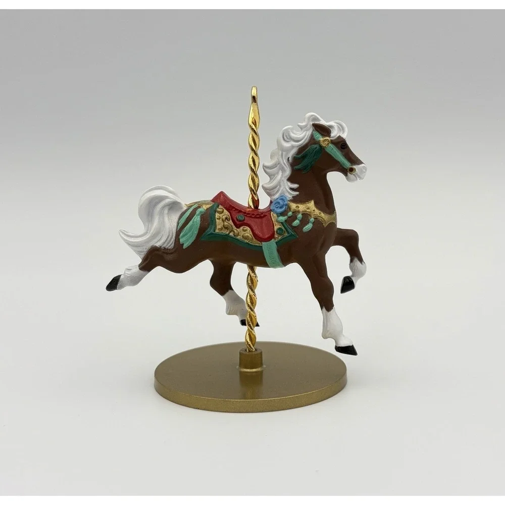 1989 Hallmark Keepsake Ornament Christmas Carousel Horse Star XPR9720 Vintage